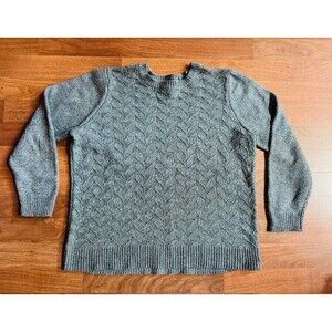 CROFT & BARROW Sweater Womens XL‎ Teal Blue Green Knit Crewneck